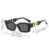 Rectangle Elegant Sunglasses Women Men Brand Designer Fashion Sun Glasses Female Male Classical Punk Mirror Oculos De Sol