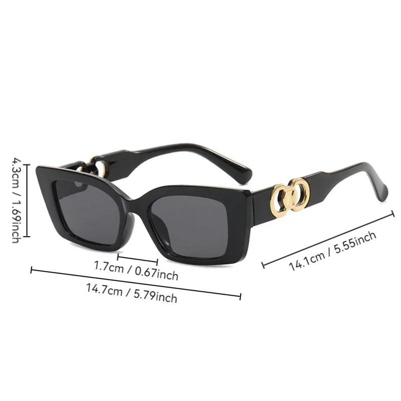 Rectangle Elegant Sunglasses Women Men Brand Designer Fashion Sun Glasses Female Male Classical Punk Mirror Oculos De Sol