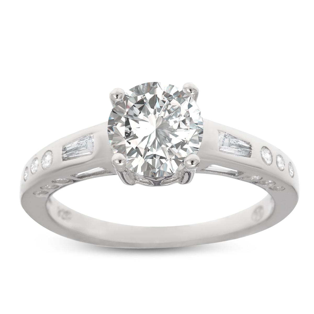 

Bague Argent Sissi blanc argenté (rhodié) - 6 mm
