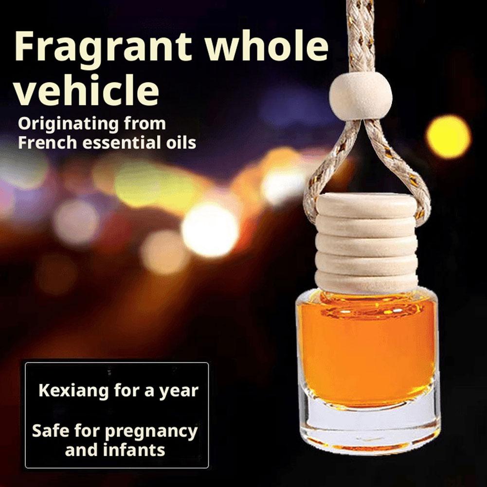 Premium Car Aromatherapy Pendant Natural Essential Oils Air Purifier Stress Relief Long Lasting Fragrance Comfortable Driving