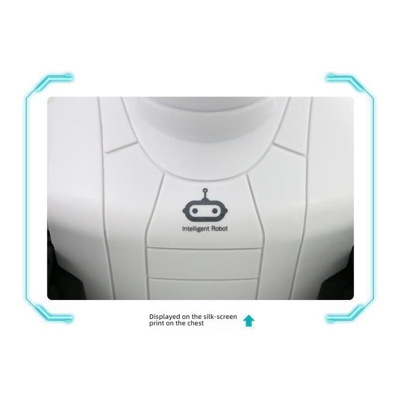 Rechargeable 2.4G RC Dancing Robot Toy LED Flashing Eyes Sound Light Effect Remote Control Robot for Kids Boys Girls