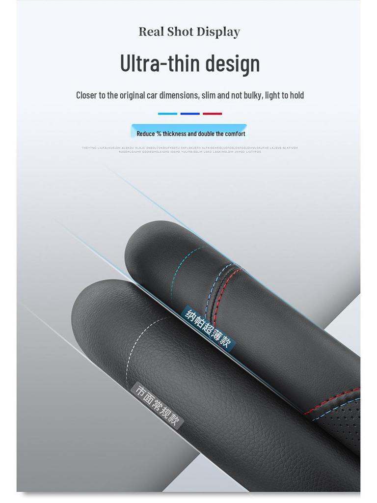 Genuine Leather Steering Wheel Cover for Buick Verano, GL8, Excelle, Regal, LaCrosse, and Envision