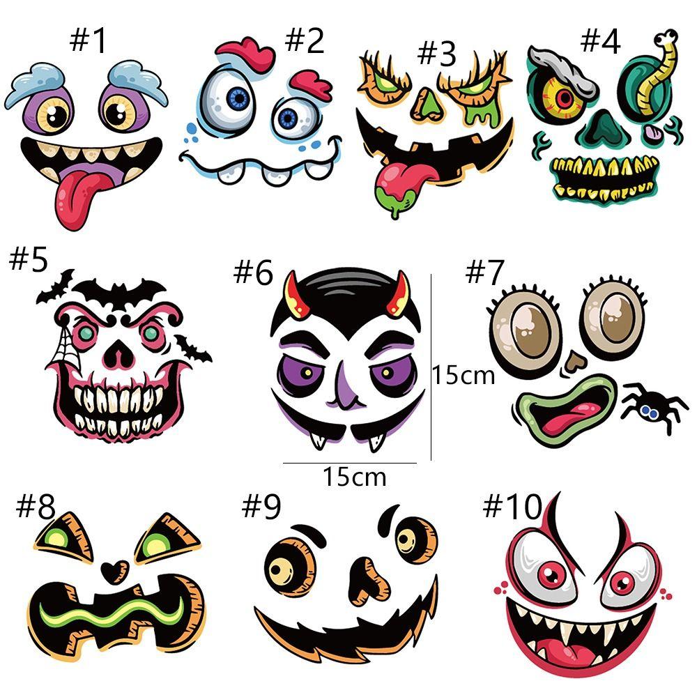 Waterproof Expressions Stickers PVC Self-adhesive Stickers  Mischievous Party Gifts