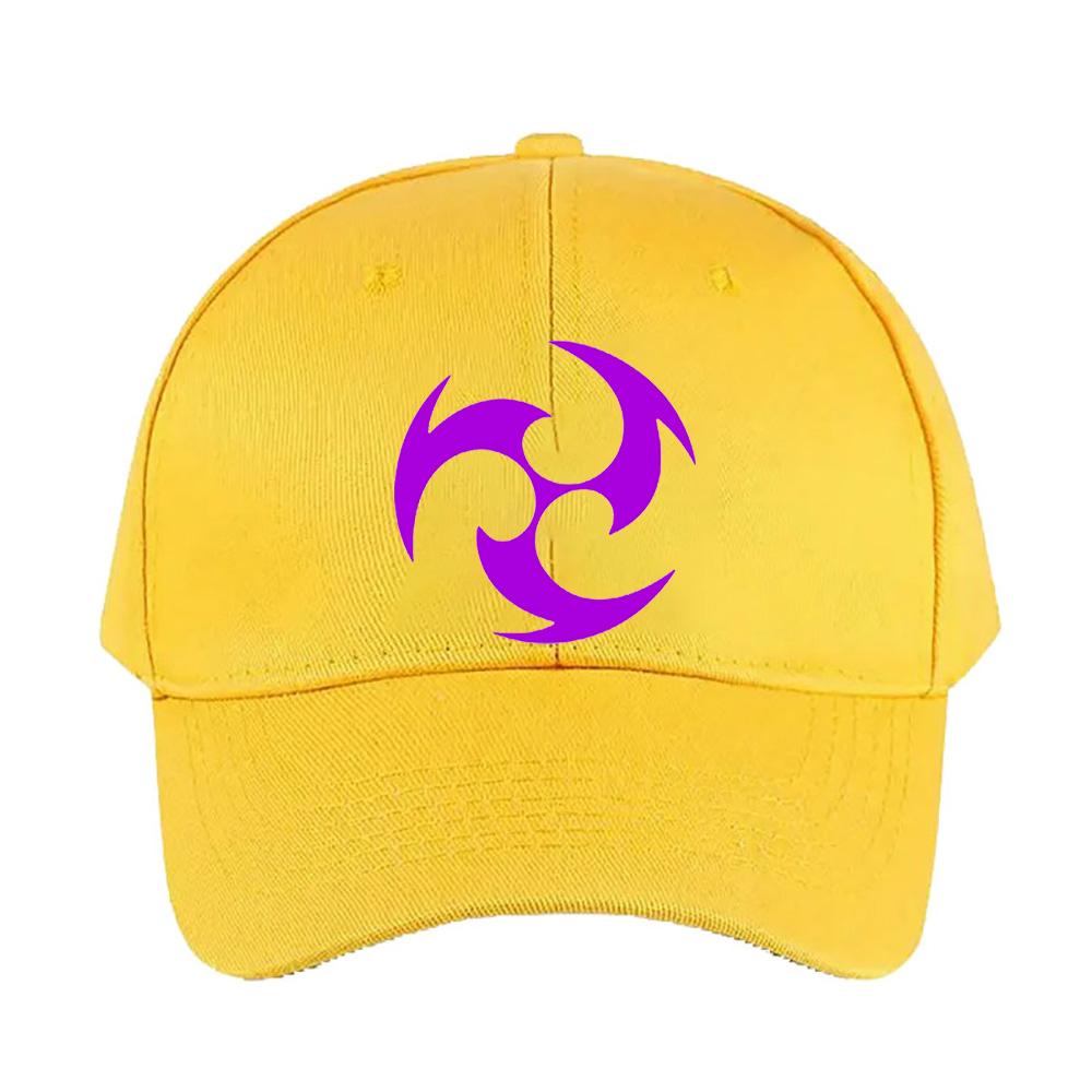 Electro Element Genshin Impact Unisex Adult Summer Baseball Caps With Curved Brim Adjustable Hiking Fishing Hat