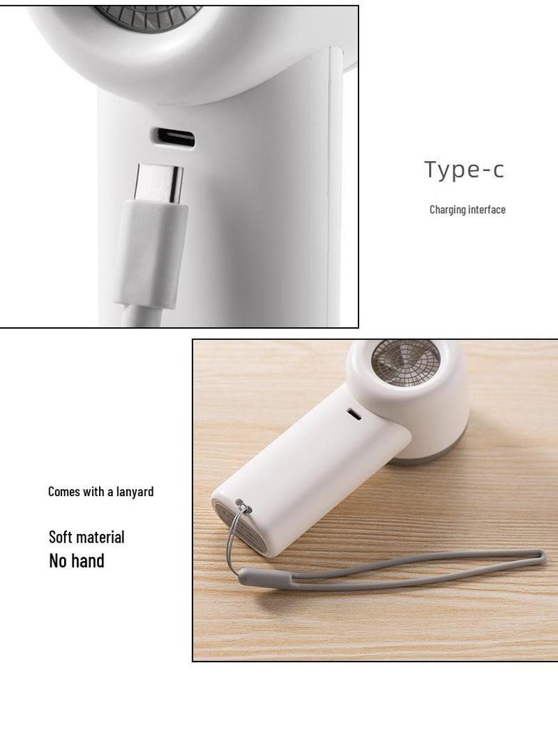 USB Handheld High-Speed Fan with Digital Display - Portable Mini Turbo for Strong Outdoor Wind.