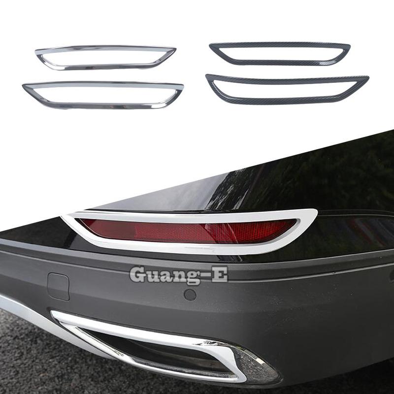 For VW Volkswagen Teramont Atlas 2024 Rear Fog Light Lamp Cover Trim ABS Chrome Car Styling Eyebrow Accessories