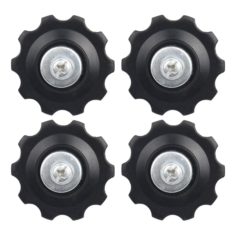 4Pcs 10T Bearing MTB Bicycle Rear Guide Wheel Road Bike -Jockey Rear Derailleur Pulley Roller For Bicycle Derailleur Repair Kit
