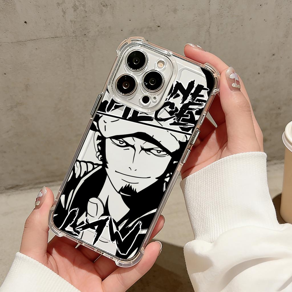 Anime Luffys Zoros Phone Case For iPhone 17 16e 16 15 14 13 12 11 Mini Air Pro Max X XR XSMax 7 8 Plus Anti Fall Clear