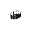 Black Real Hard Carbon Fiber Car Steering Wheel Ring Cover For Fiat 500 -23