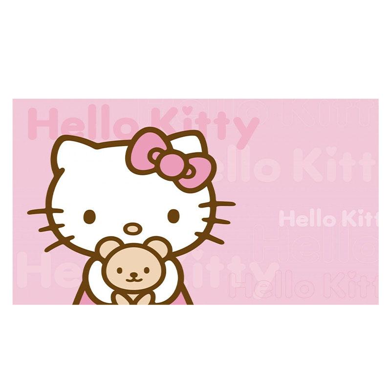 Sanrio Hello Kitty Pink Kawaii Printed Tapestry Modern Wall Art Living Room Bedroom Decoration Gift for Kitty Fans