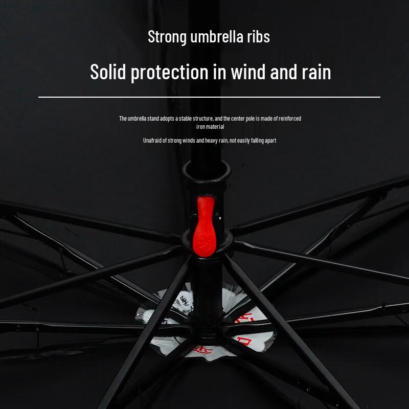 Hongye Three-fold UV Protection Sun & Rain Umbrella