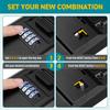 Key Lock Box, Waterproof Wall Mount Lock Box for Keys with Code, 4 Digit Combination Lockbox Resettable Code Security Safe Key Storage Box for Home
