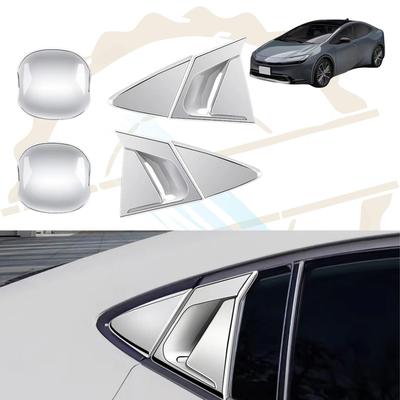 DodoxDIY Applicable New Prius 60 Series Accessories Vent Panel Cover Garnish Dress Up Custom Interior Parts Satin Silver