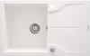 Granite Kitchen Sink 1-Bowl With Drainer - Flush-Mounted With Countertop Alabaster Steel Zqn A11F