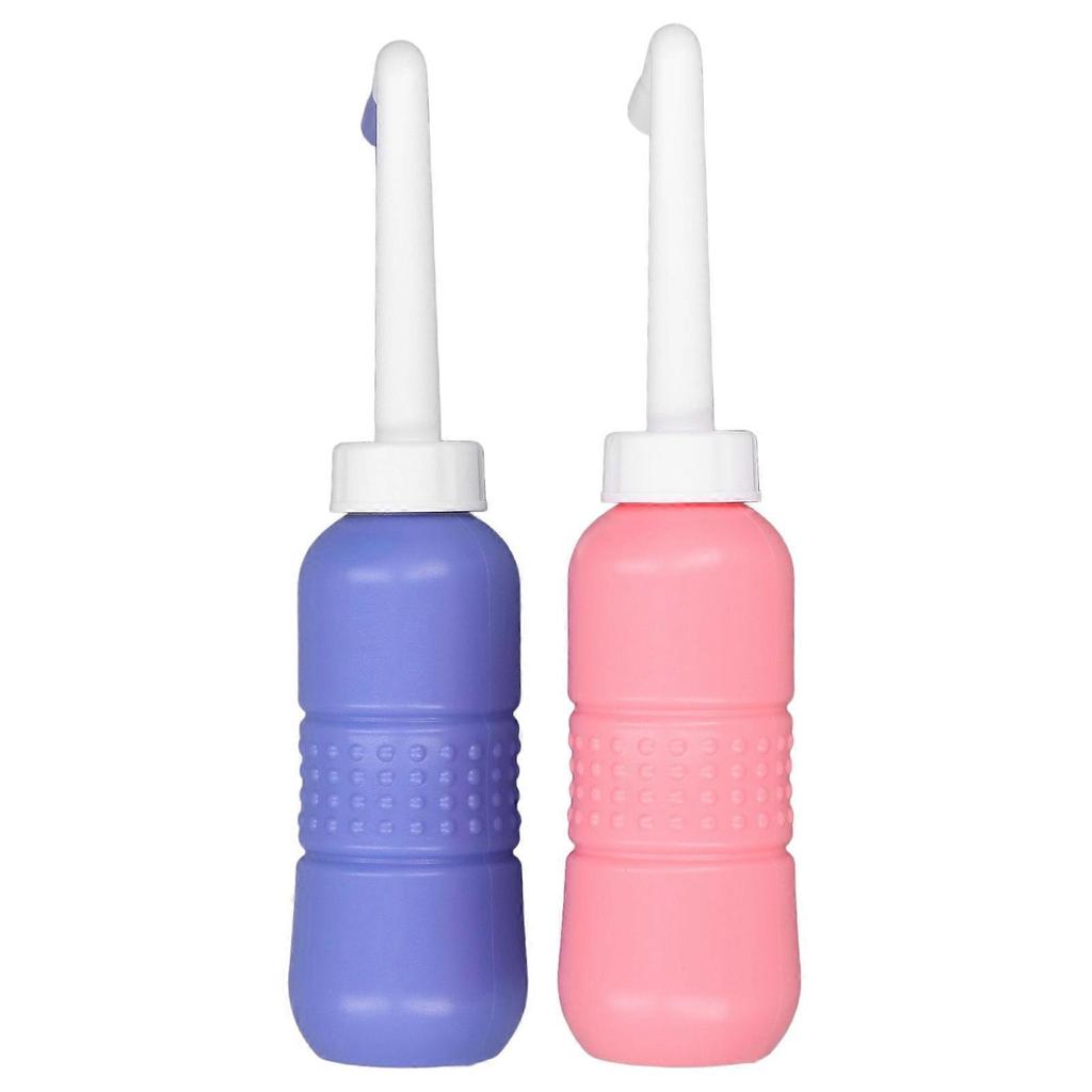 2Pcs Portable Handheld Bidet 450ML Strong Elastic Light Weight Large Volume Water Bottle Sprayer for Home Travel Outdoor 450ml