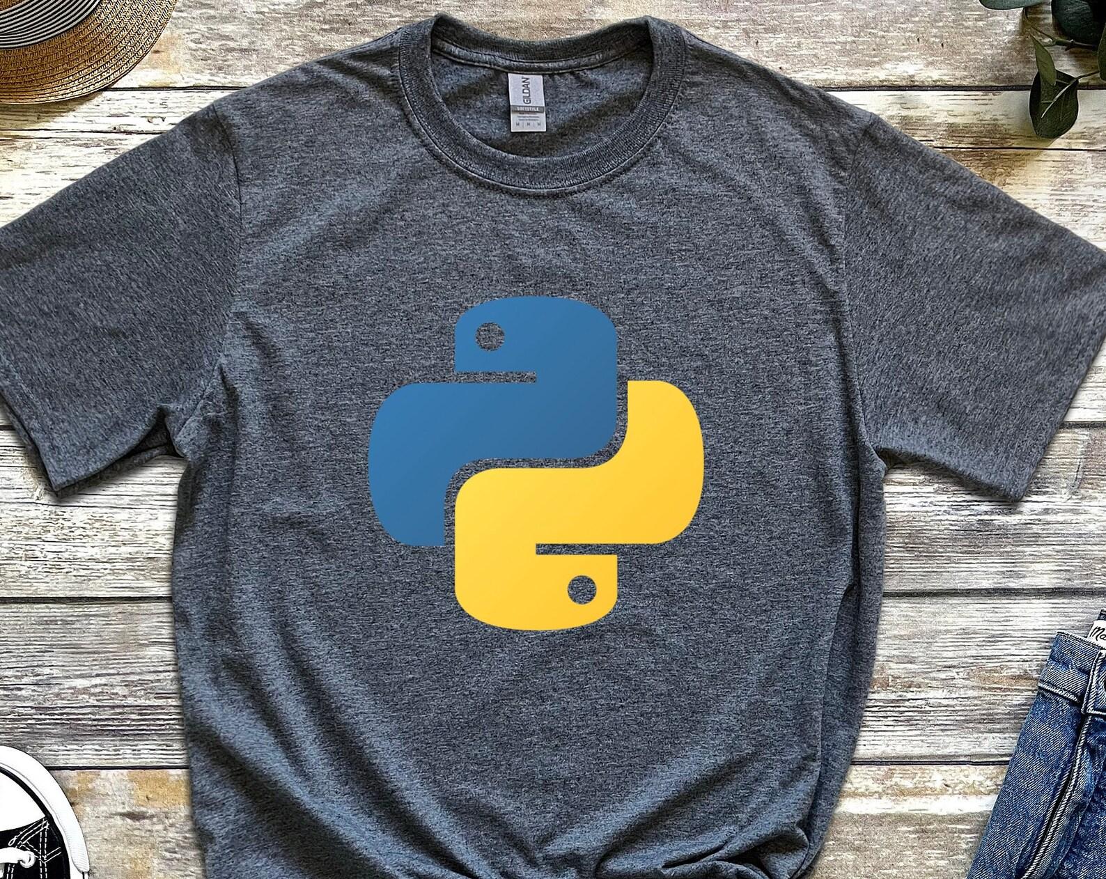 Python Logo Shirt, Software Engineer Gift, Python Programming Shirt, Python T-Shirt, Programming Engineer Shirt, Coder Shirt, Coder Gift S