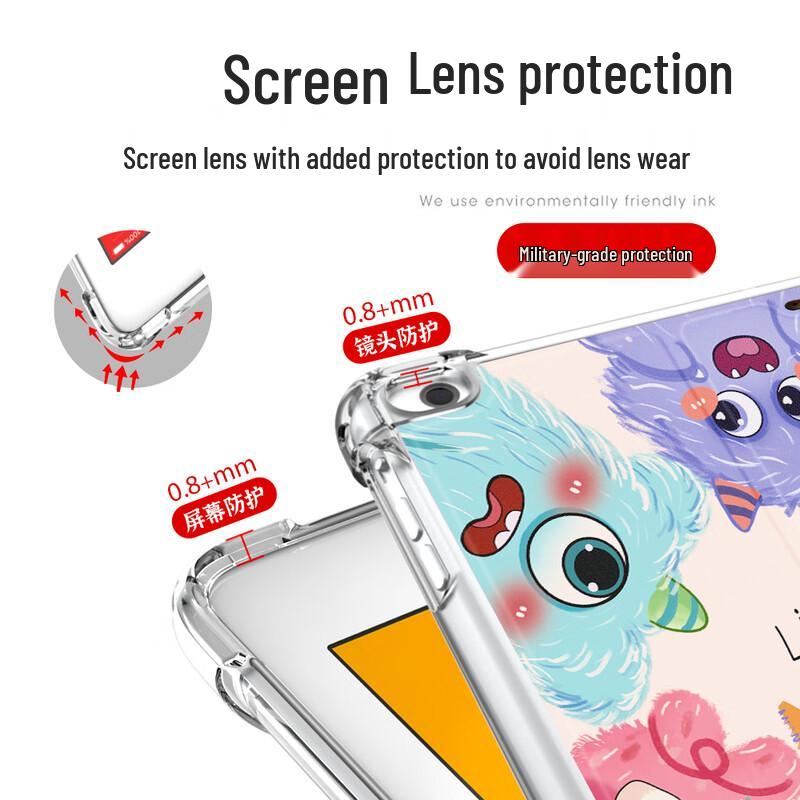 QBOSS Cartoon TPU Protective Case for iPad