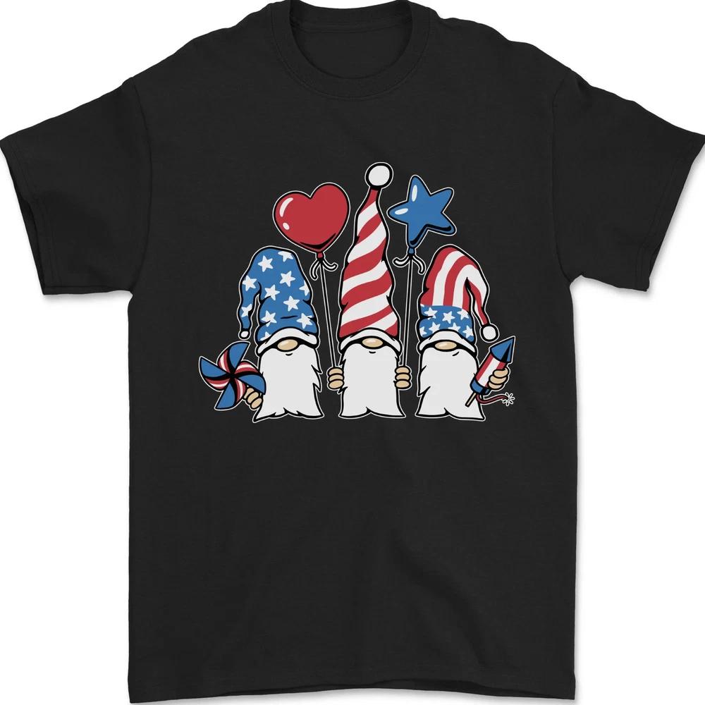 July 4th Gnomes American Independence Day Unisexs TShirt S