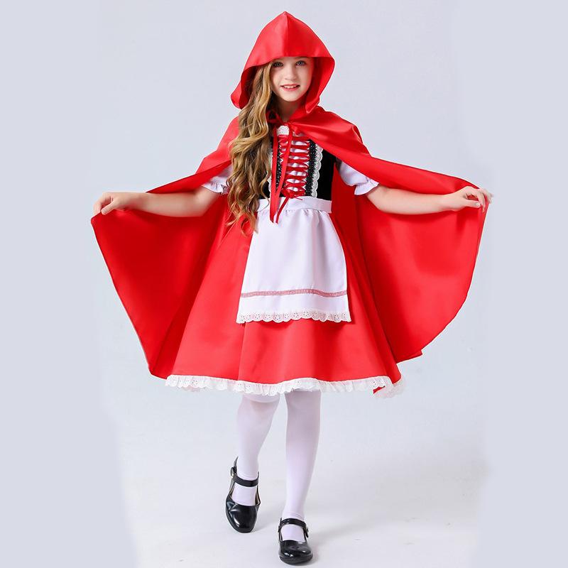 Cosplay new halloween costume little red riding hood stage performance costumes cosplay role-playing game uniform