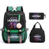 Animation Cartoon Printing Large Capacity Student School Bag Children'S Meal Bag Casual Pencil Bag Three-Piece Set
