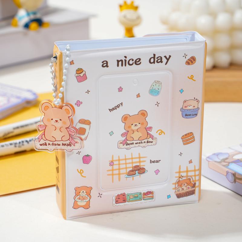 1 Stück 36 Fächer 3 Zoll Idol Karten Sammelalbum Niedliches PVC Fotoalbum Cartoon Fotokarten Aufbewahrungshülle