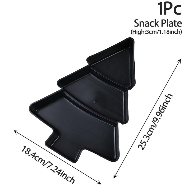 Christmas Tree Shaped Plate Christmas Tree Fruit Plate Merry Christmas Decor For Home 2025 Xmas Navidad Noel Natal New Year 2025