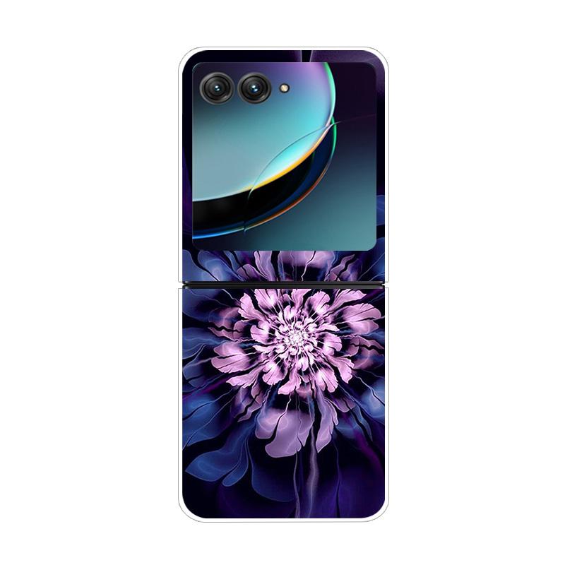 For Moto Razr40 Ultra 5G Case Plastic Wolf Lion Marble PC Hard Back Covers for Motorola Razr 40 Ultra Razr+ Razr4 2023 Capa