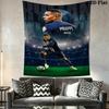 Kylian Mbappé Vibes  Wall Hanging Printed Fabric Blanket Decorative Tapestries for Bedroom Living Room Home Decor