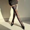 Stylish Long Boot Socks with Full Flower Lace Design for Women Sheer Colorful Fishnet Thigh High Over the Knee Stockings