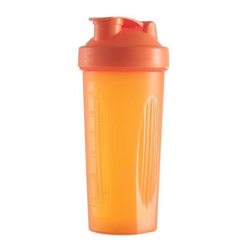 600ml Shakerflasche für Proteinshakes und Smoothies mit Messskala – Anpassbares Logo für Outdoor-Fitness und Sport.