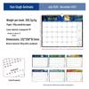 2027 Kreativer Englischer Wandkalender: Planen, Einchecken, Notiz & Anpassbar