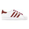 Adidas Originals SUPERSTAR Slip Resistant Abrasion Resistant Low top Skateboard Shoes Unisex White Red EG4958(Team88-S-BOX)