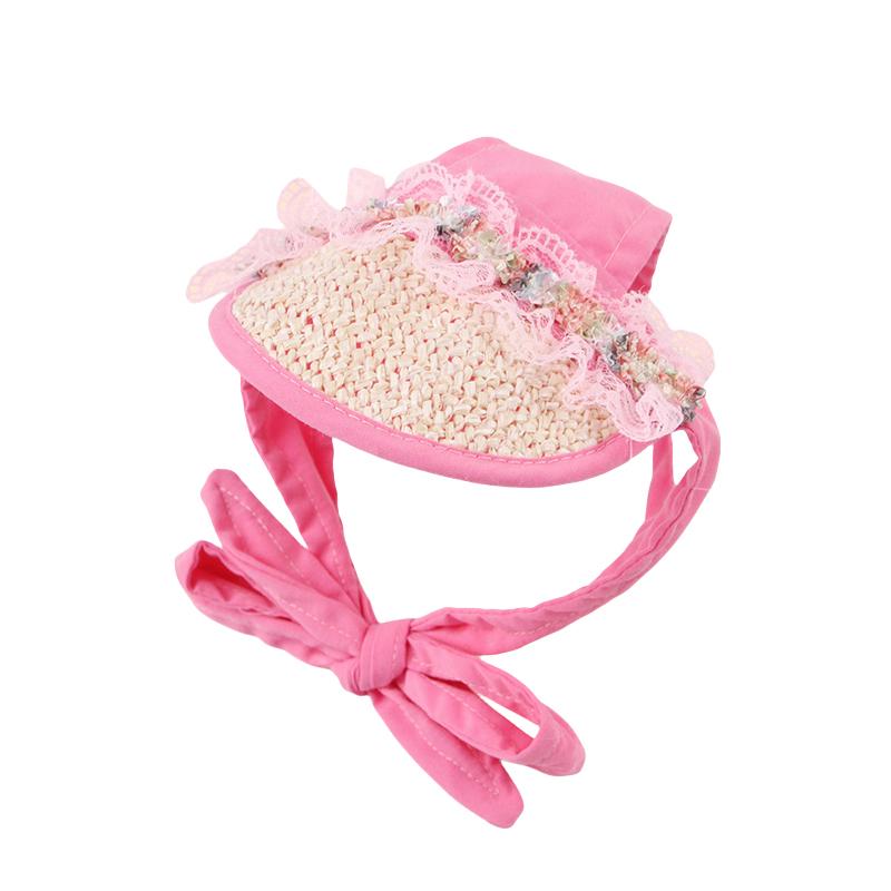 Adjustable Dog Cat Sun Hat Breathable Baseball Cap with Ear Holes for Puppies Outdoor Pet Headwear and Supplies