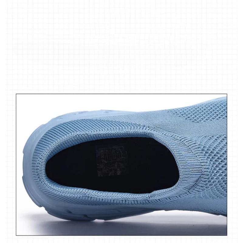 Fashion Green Men Sneakers Breathable Slip On Jogging Shoes Lightweight Trainers Sneakers Women Sports Shoes