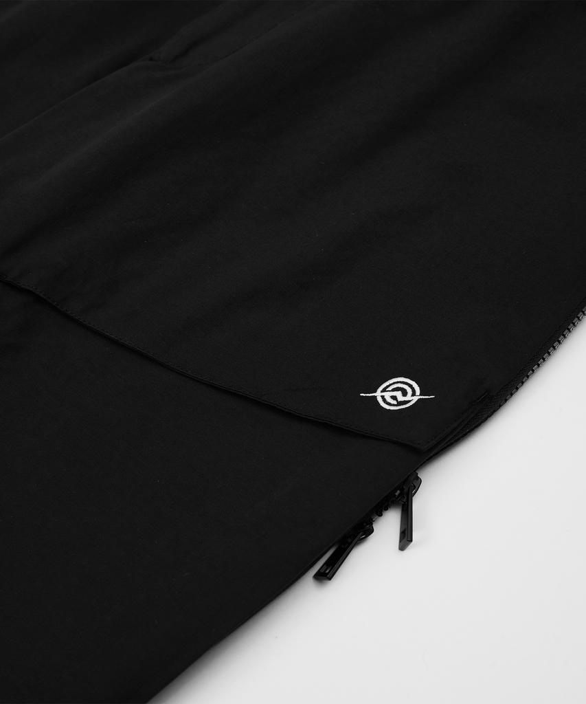 Kallapataleu Cn Wide Ankle Zipped Cargo Pants - Black