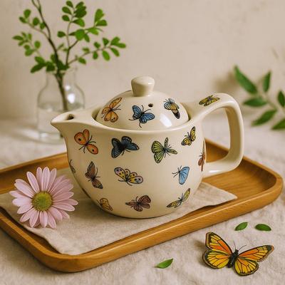 Herbal Teapot With Butterflies, Small