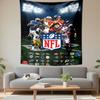 NFL Gobeleng Vegghenger, Amerikansk Fotballiga Logo Plakatkunst, Sports Veggdekor for Soverom Stue Hybel