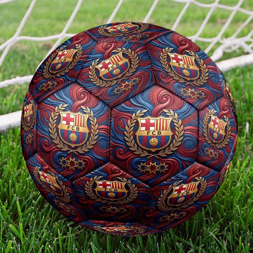 BOLA DE FUTEBOL Barcelona Estampa Tamanho 5 Bola de Futebol, Bola de Futebol Standard para Jogo Esportivo e Treino de Equipe, Presente Ideal para Fãs de Futebol