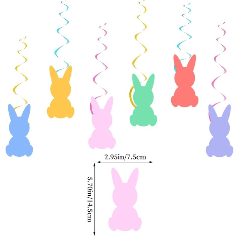 Easters Cake Decoration Cake Toppers Decorative Balloons Cake Decors Hanging Banners Suitable for Festival Occasion