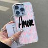 Pink Amore-love Phone Case for Samsung Galaxy A73 A16 A06 A35 A55 A25 A05S A15 A56 A54 A36 A34 A24 A26 A04 4G 5G Soft Cover