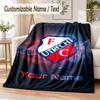 Custom Text Flannel Blanket FC Utrecht Print Warm Cozy Blanket Home Sofa Bedding