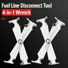 High Strength Automotive Air Conditioning Pipe Separator Tool 2Pieces Set Fuels Line Disconnect Tool For Professional Technicians