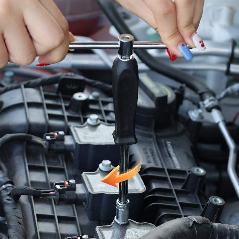 150 MM Spanner 1/4-Inch Female Square Drive Handle Socket Wrench for Small Flying Ratchet Wrenches Slide Rod AD Connectors
