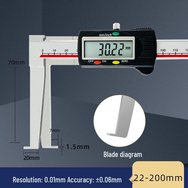 Guilin Guanglu High-Precision Digital Caliper for Inner Hole, Inner Circle, Flat-Headed Groove Measurement