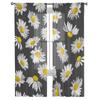 Daisies Watercolor Texture Tulle Curtains Living Room Kitchen Chiffon Curtain Bedroom Balcony Sheer Curtain Fashion Home Decor