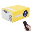 Household Projector AV Portable LED Mini CrossBorder with Remote Control (Jaune Prise )