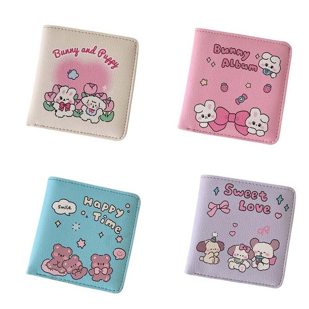 Picture Korean Photocard Holder Bunny Bear Dog Card Photo Storage Cover  Student Friends