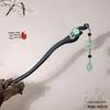 Imitation Ebony Hairpin Holder: Ancient Style Hanfu Hair Accessory, Qipao Ornament Gift for Women