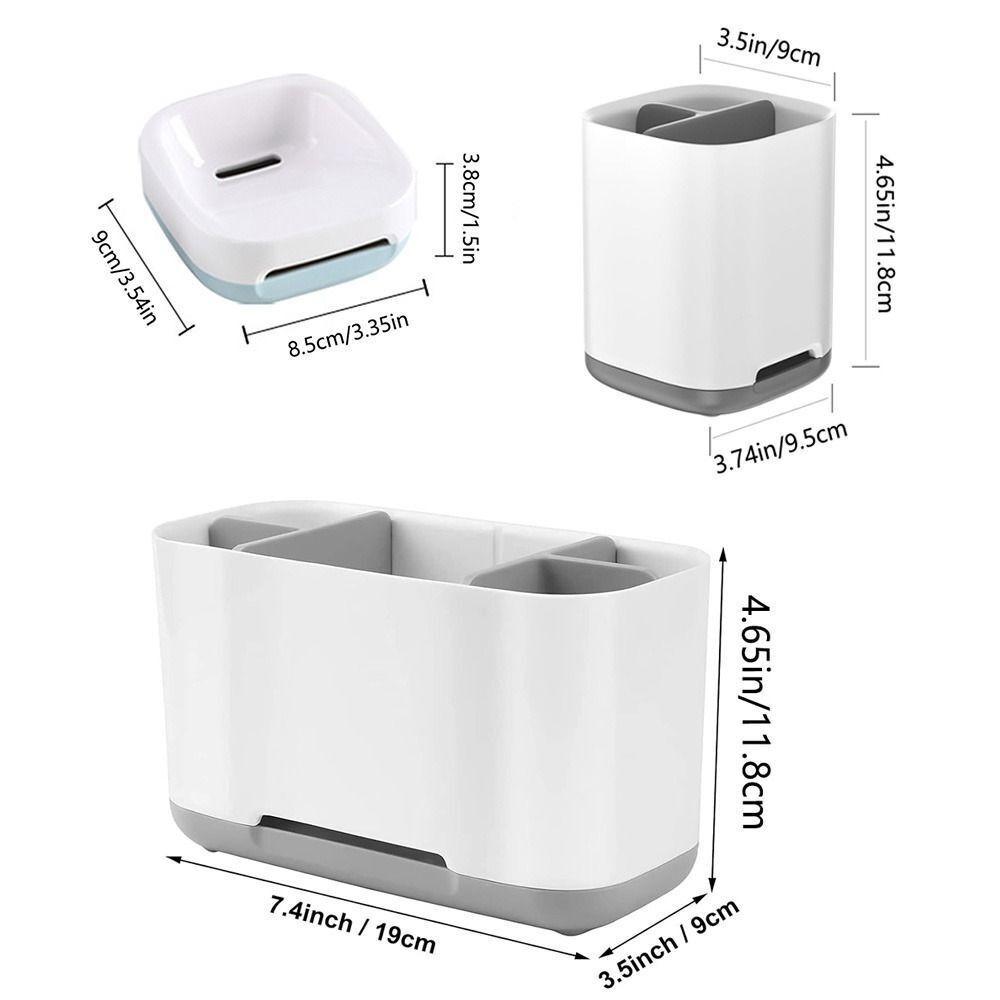 1PC Shelf Organizer Large Capacity Electric Toothbrush Holder Bathroom Countertop Organizer Multifunction Storage Shower Caddy