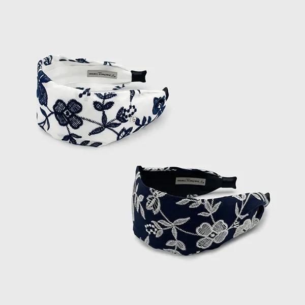 Embroidered Flower Hairband JP-26-070HB